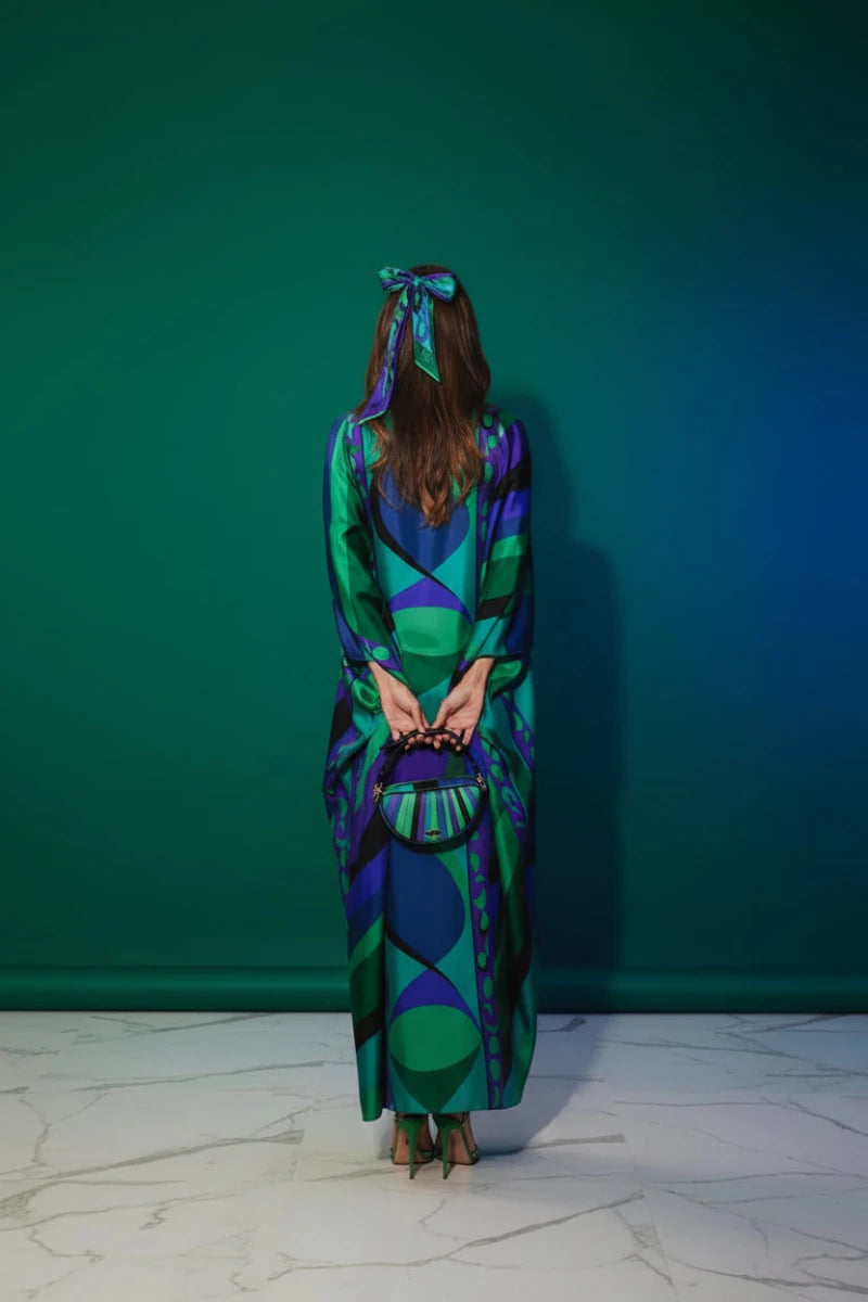 Printed Talia oriental kaftan - GoSobiShop Boutique